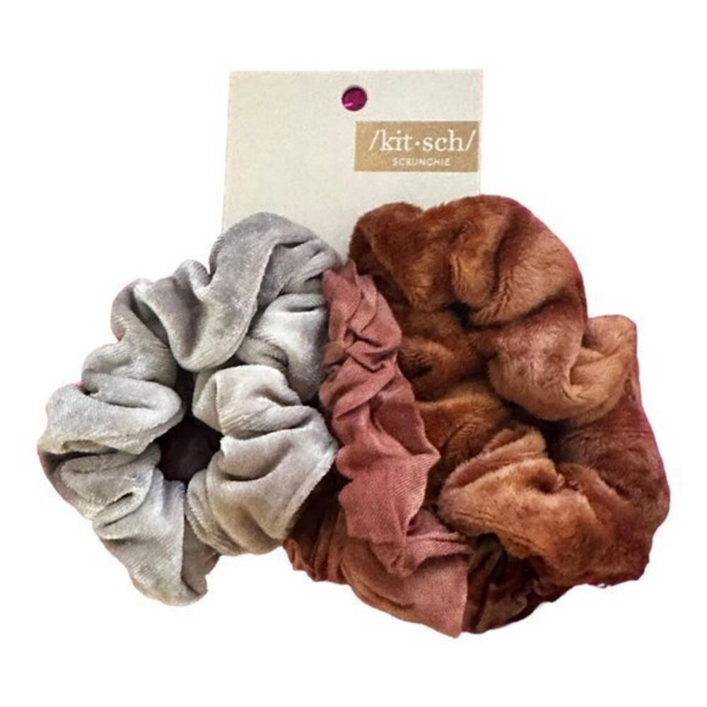 Kitsch 5pc Tie Dye Rust Scrunchi Set